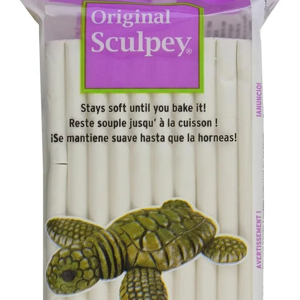 NEW Sculpey Original Oven Bake 1 lbs Polymer Clay White Art Craft Supplies Schoo